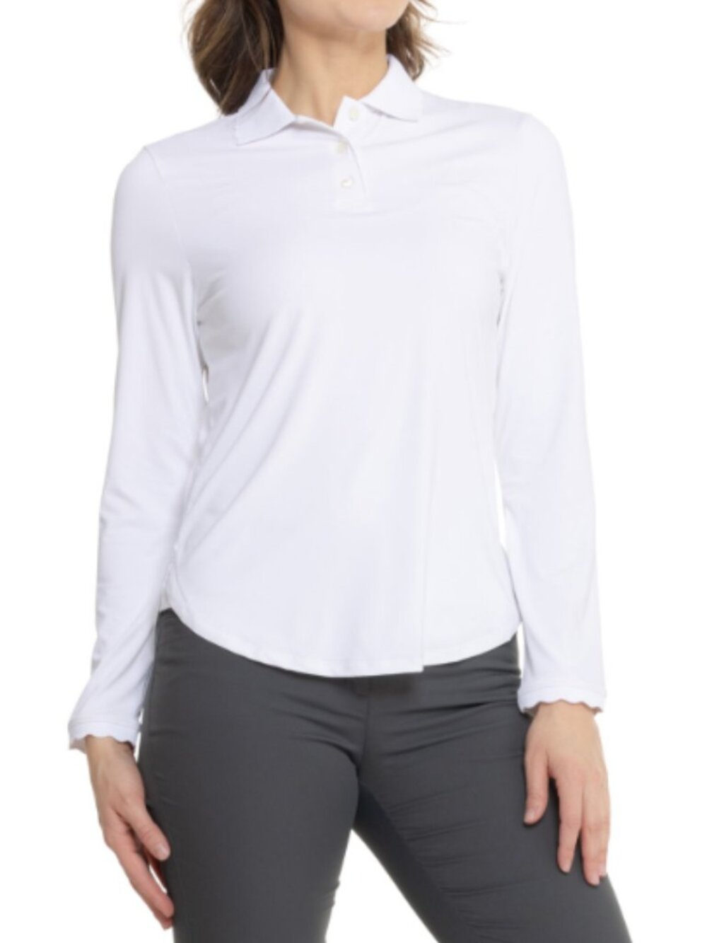 Opal Long Sleeve Stretch Jersey Polo